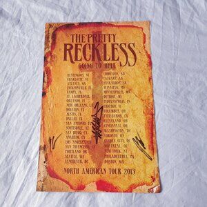 The Pretty Reckless Autographed 2013 Tour Poster